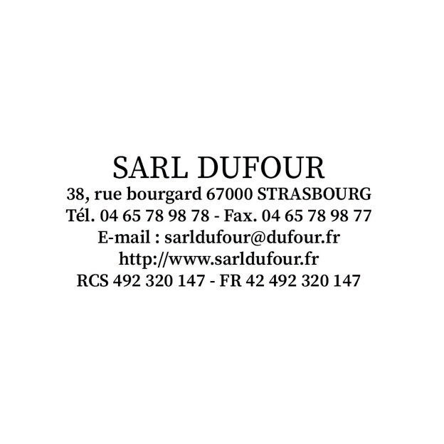 Tampon encreur personnalisé Trodat Printy 4914, Tampon encreur société avec Texte et Logo